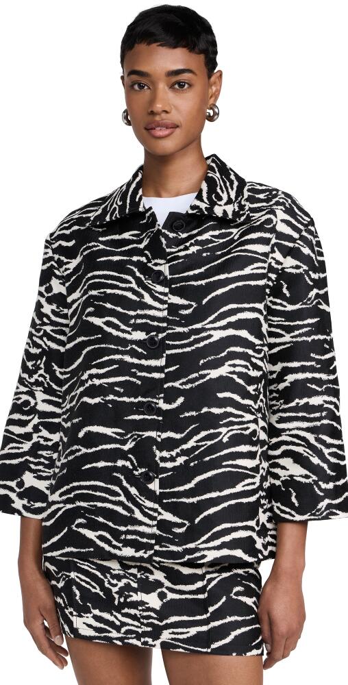 BAUM UND PFERDGARTEN Bessie Jacket Black Whisper Zebra Cover