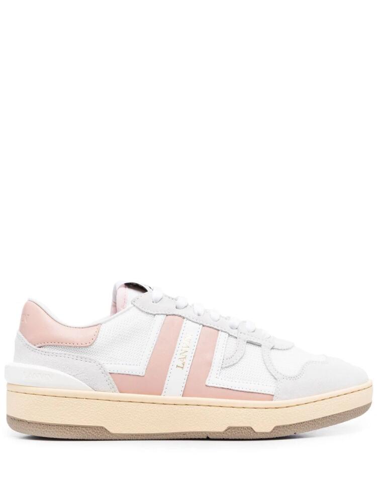 Lanvin Clay panelled low-top sneakers - White Cover