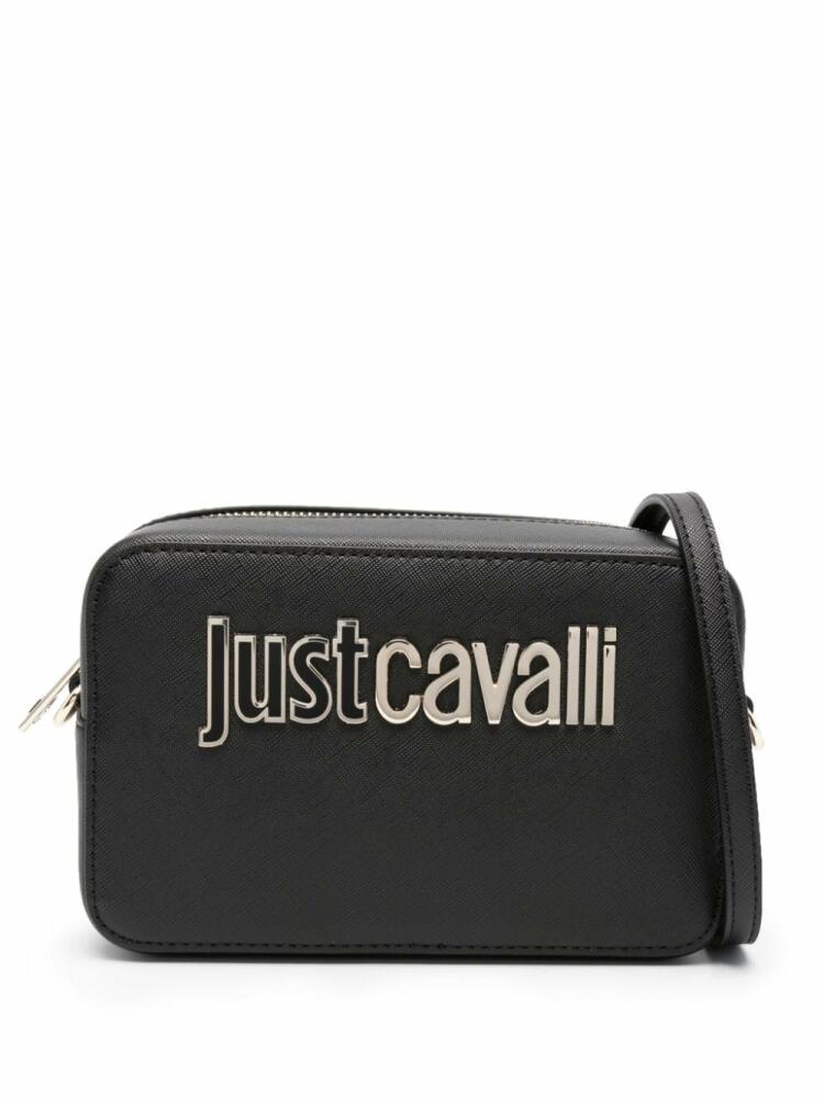 Just Cavalli logo-plaque crossbody bag - Black Cover