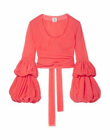 Rosie Assoulin Woman Top Coral Cotton Cover