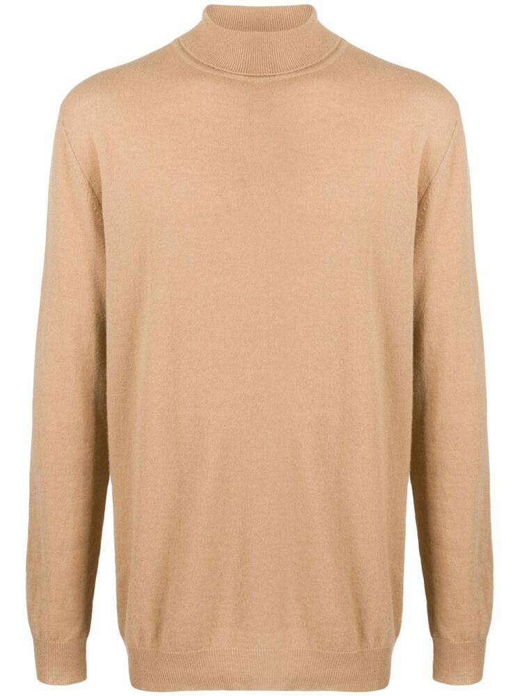 Laneus mock neck jumper - Brown Cover