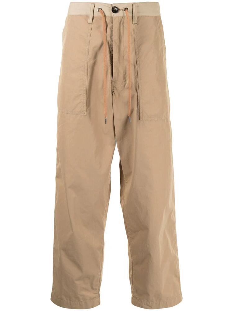 Fumito Ganryu drawstring-waist trousers - Brown Cover