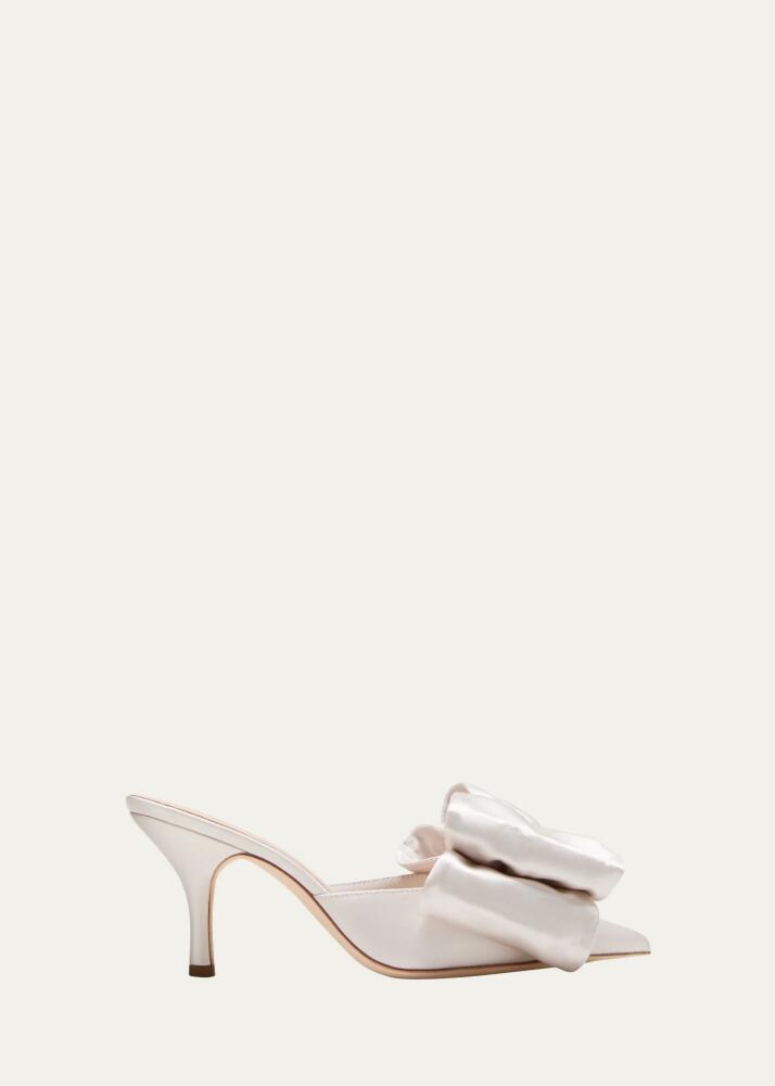 Loeffler Randall Margot Satin Bow Mule Pumps Cover