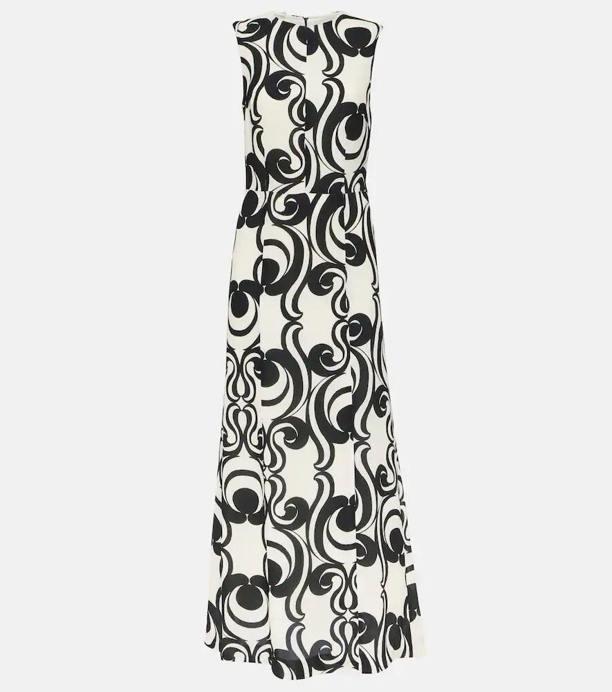 Dries Van Noten Printed crêpe maxi dress Cover