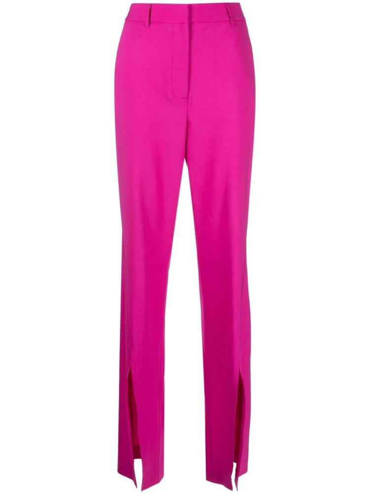 Giuseppe Di Morabito high-waisted slit-detail trousers - Pink Cover