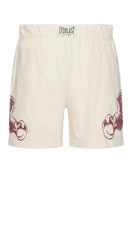 Coney Island Picnic x Everlast Fame Garment Dyed Heavyweight Jersey Short in Cream Cover