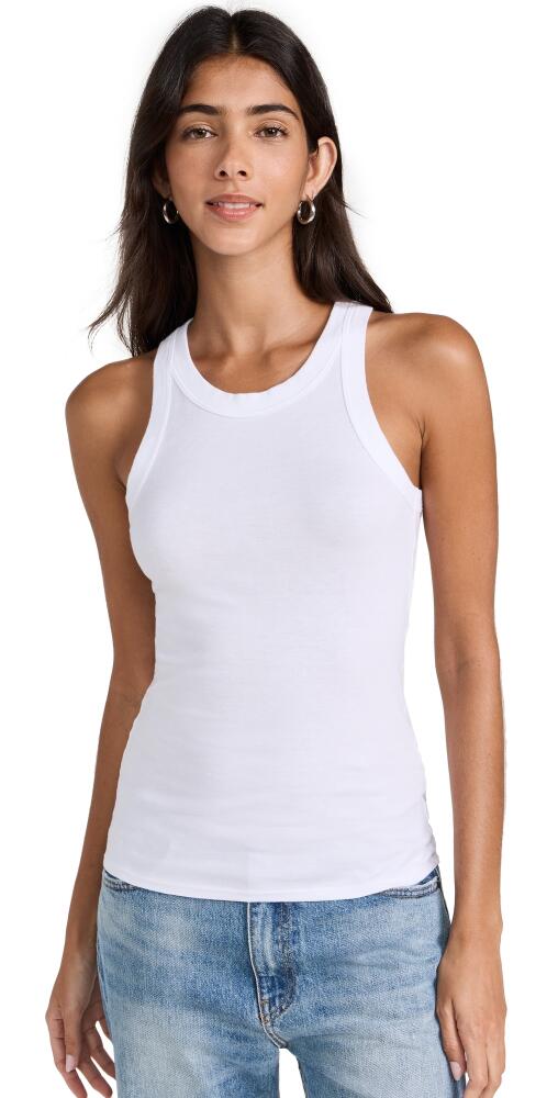 Enza Costa Supima Cotton Bold Sheath Tank White Cover