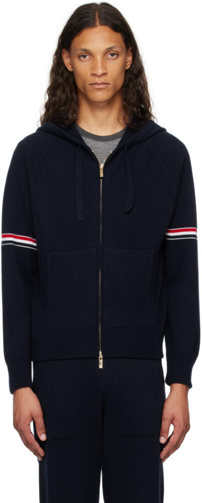 Thom Browne Navy Armband Hoodie Cover