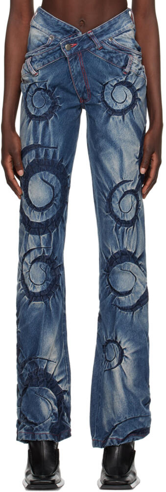 Masha Popova Blue Flower Jeans Cover