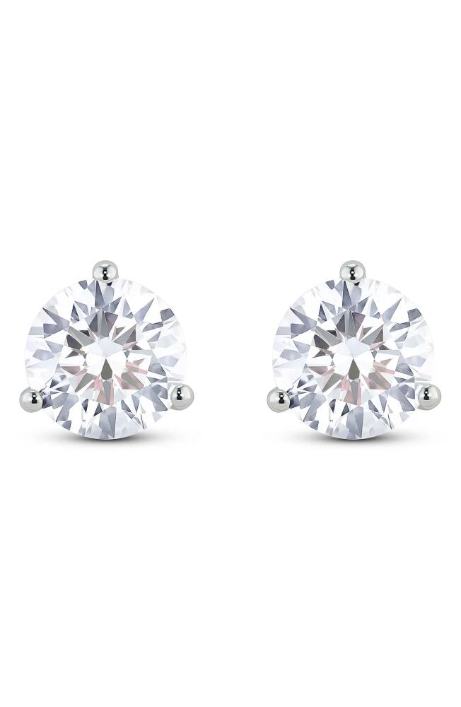 LIGHTBOX Round Lab Grown Diamond Stud Earrings in 3Ctw White Gold Cover