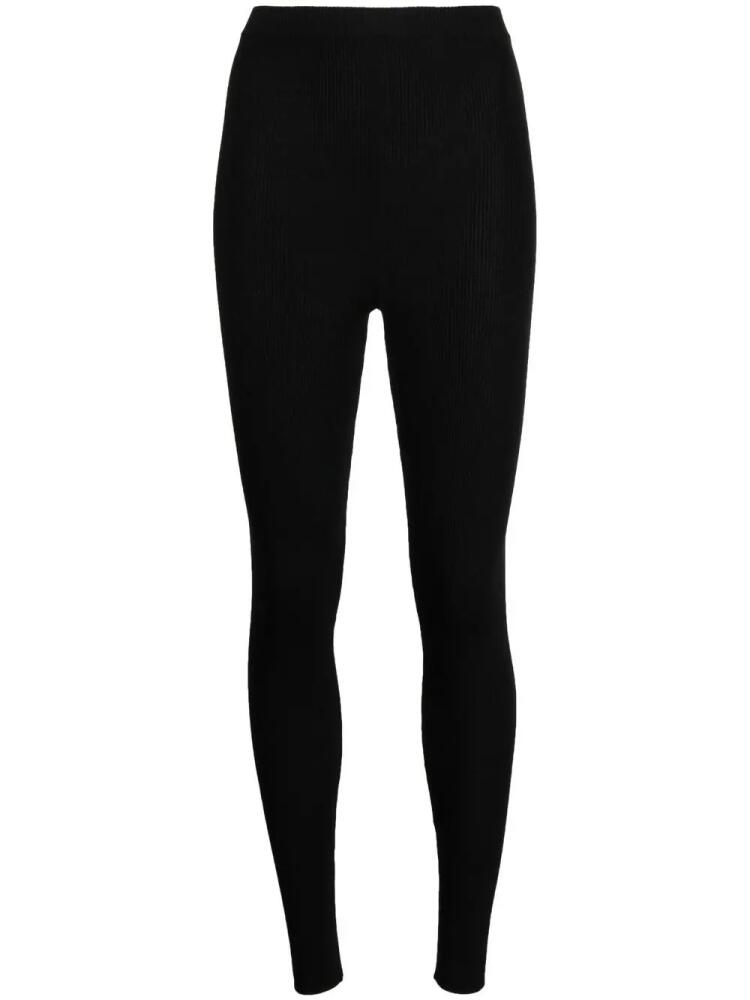 Dolce & Gabbana high-waist rib-knit leggings - Black Cover