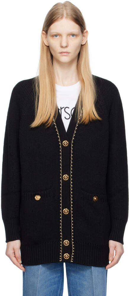 Versace Black Long Cardigan Cover