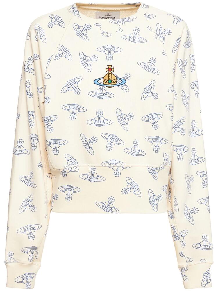 VIVIENNE WESTWOOD Athletic All Over Logo Print Sweatshirt Cover