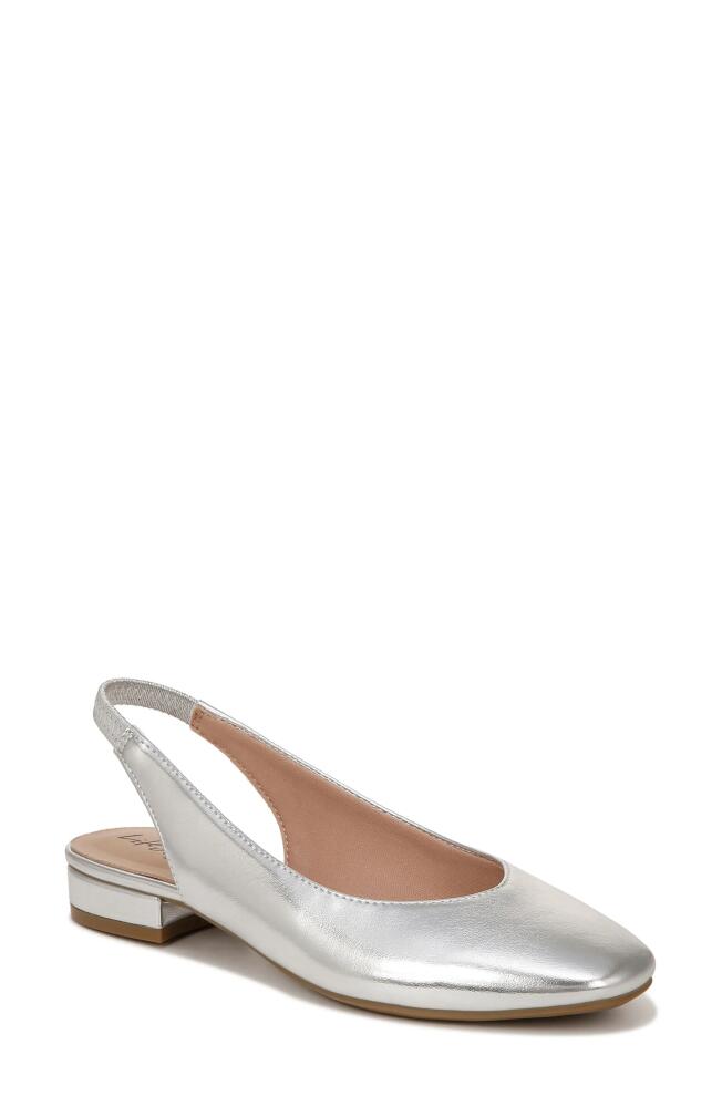 LifeStride Claire Slingback Flat in Silver Cover