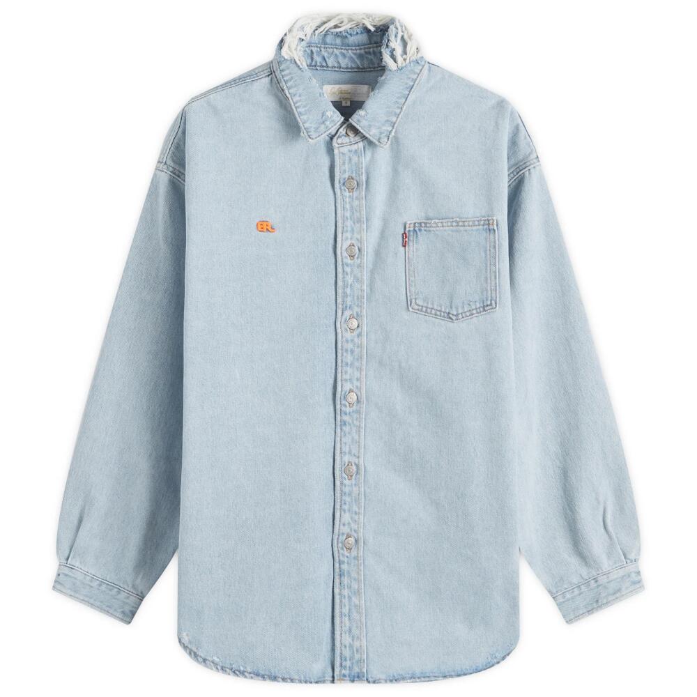 ERL x Levis Overshirt in Blue Cover