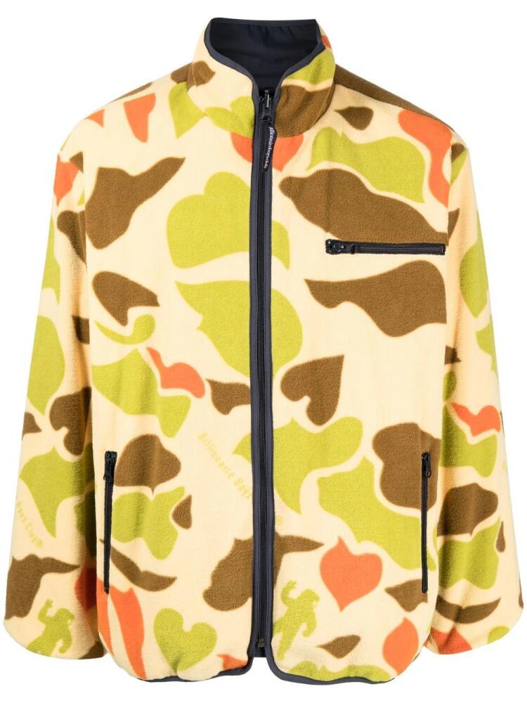 Billionaire Boys Club camouflage-print reversible fleece jacket - Multicolour Cover