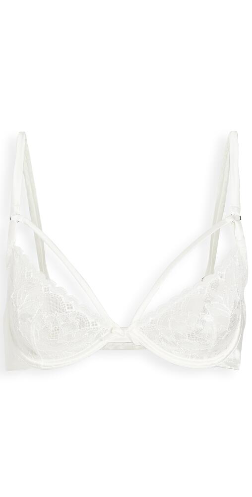 Fleur du Mal Gardenia Lace Demi Bra Creme Cover