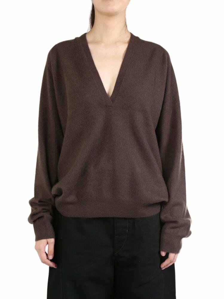 Frenckenberger cashmere jumper - Brown Cover