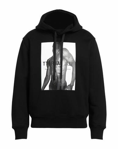 Neil Barrett Man Sweatshirt Black Cotton, Elastane Cover