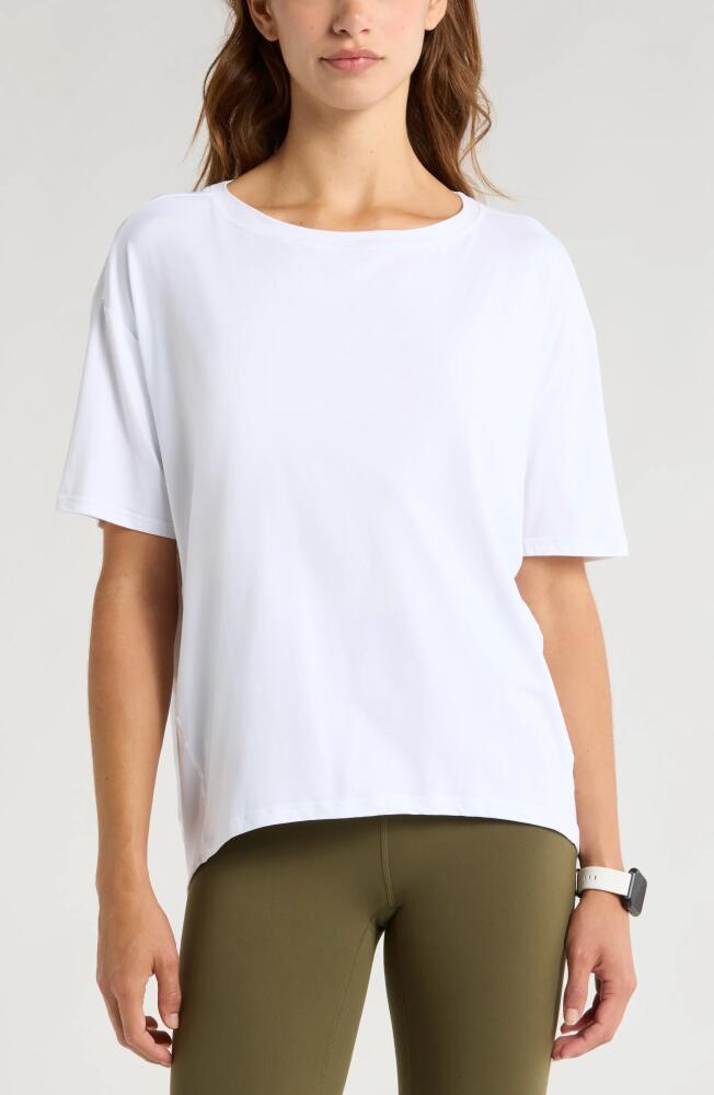 Zella Equilibrium Cocoon T-Shirt in White Cover