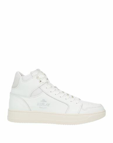 Replay Man Sneakers White Leather, Technical fibers Cover