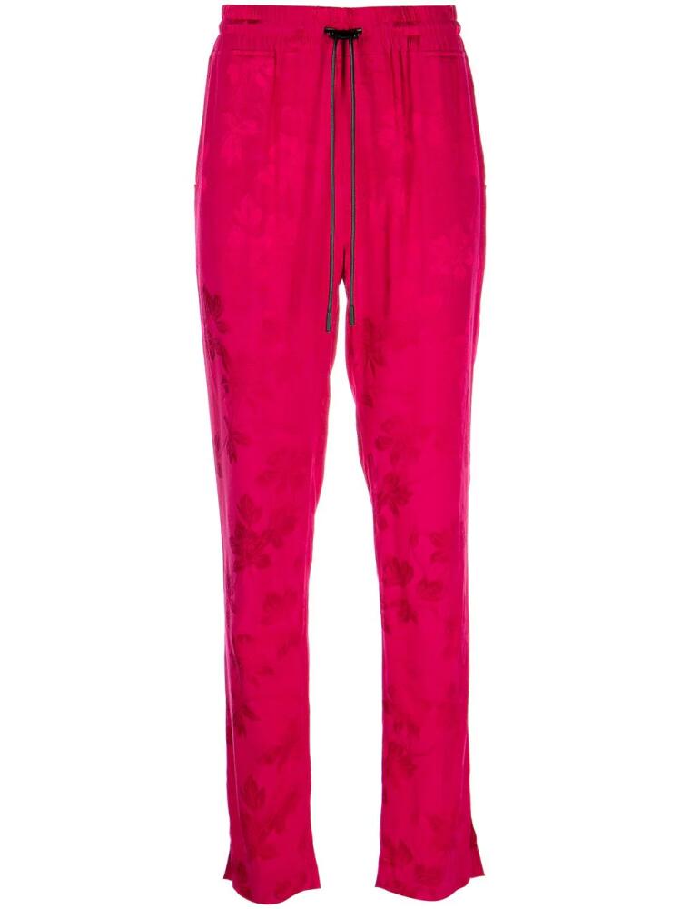 RTA Fiona floral-print cropped trousers - Pink Cover