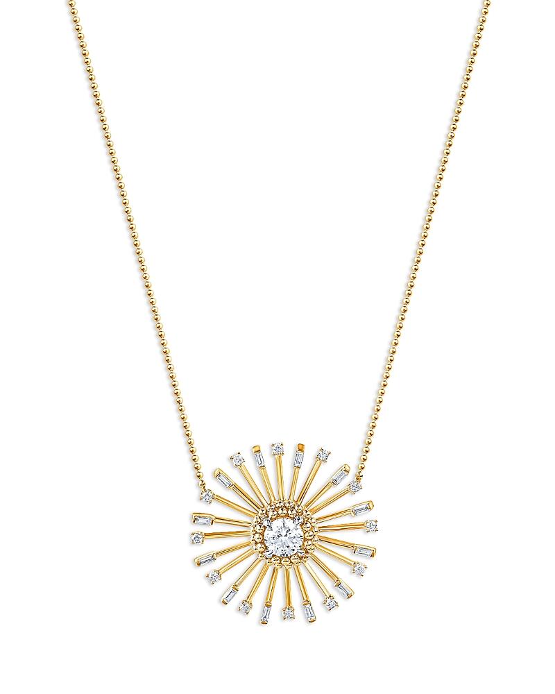 Harakh Diamond Sunlight Rays Pendant Necklace in 18K Yellow Gold, 0.65 ct. t. w., 18 Cover