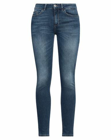 Liu •jo Woman Jeans Blue Cotton, Elastane Cover