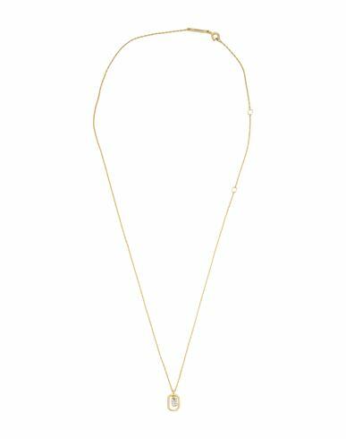 P D Paola Mini Letter U Necklace Woman Necklace Gold 925/1000 Silver, Zirconia Cover