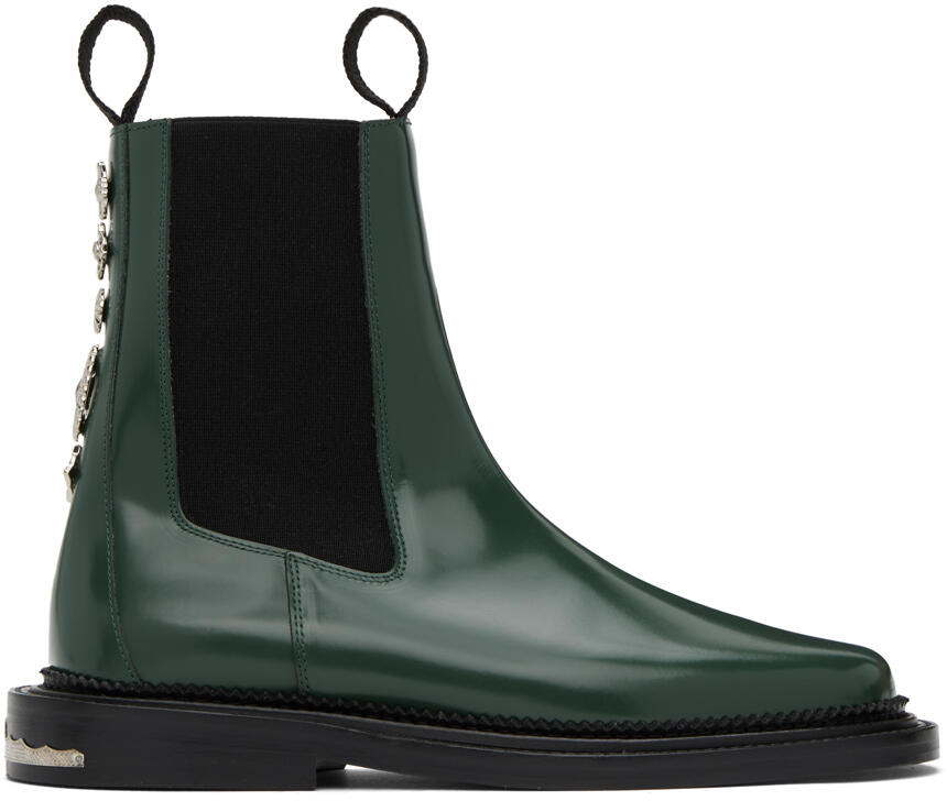 Toga Virilis Green Hardware Chelsea Boots Cover