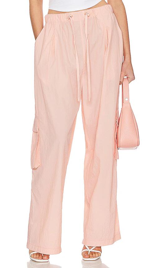 BLANKNYC High Rise Pull On Cargo in Peach Cover