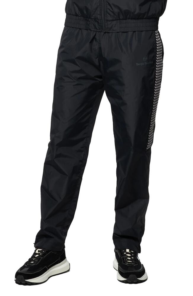 Sergio Tacchini Dama Zip Cuff Nylon Track Pants in Black Beauty Cover