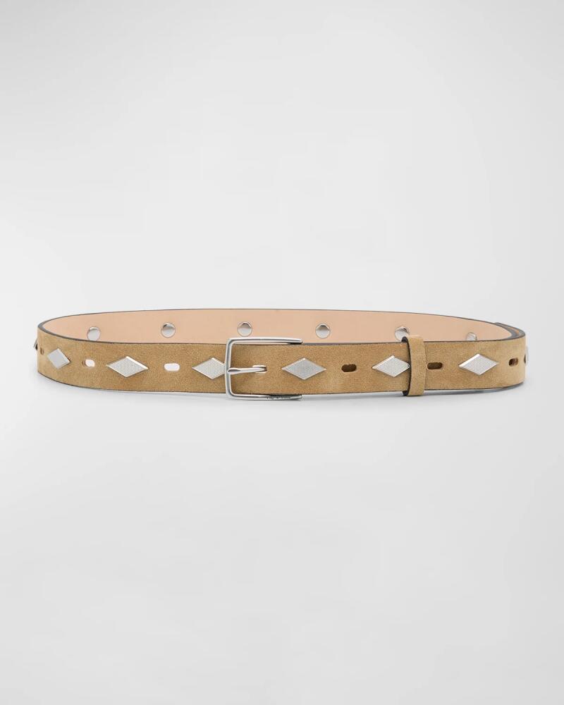 Rag & Bone Colin Suede Studded Belt Cover