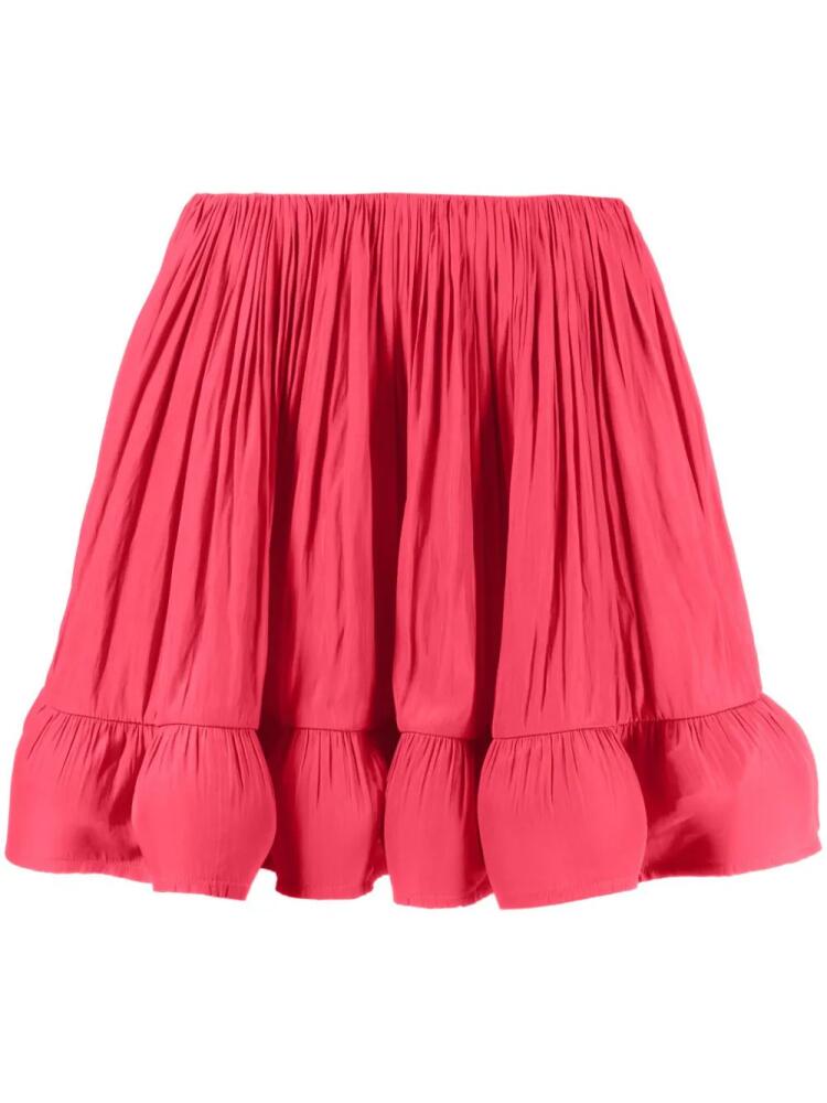 Lanvin ruffled flared miniskirt - Pink Cover