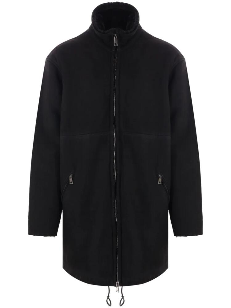 Giorgio Brato shearling long jacket - Black Cover