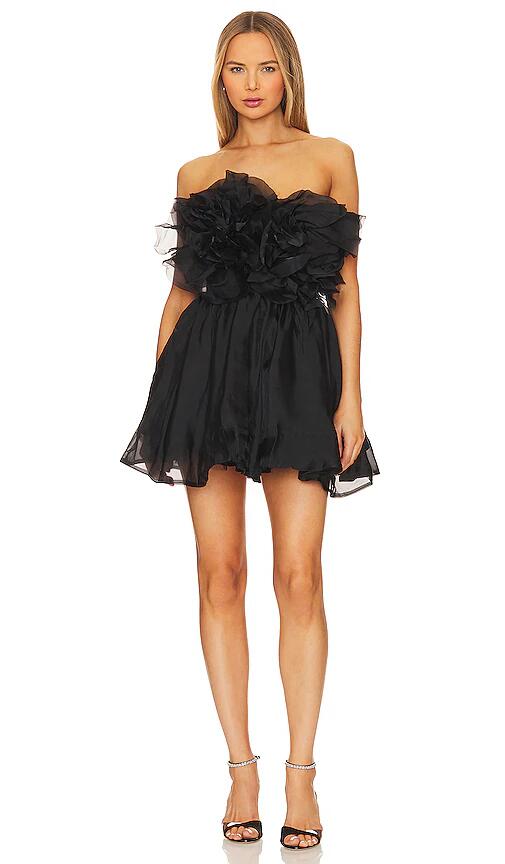 Bardot Fleurette Mini Dress in Black Cover