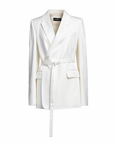 Ann Demeulemeester Woman Blazer Cream Virgin Wool, Polyamide Cover