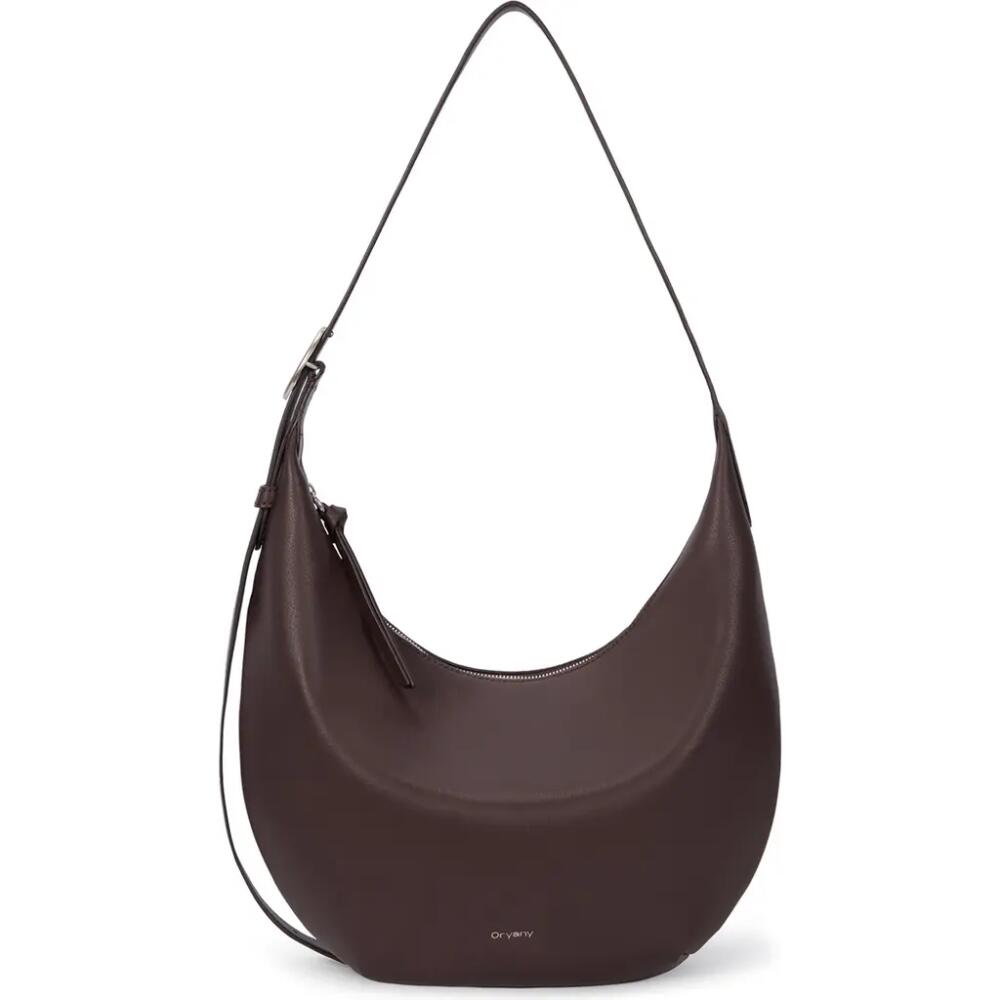 Oryany Crescent Leather Shoulder Bag in Sepia Cover