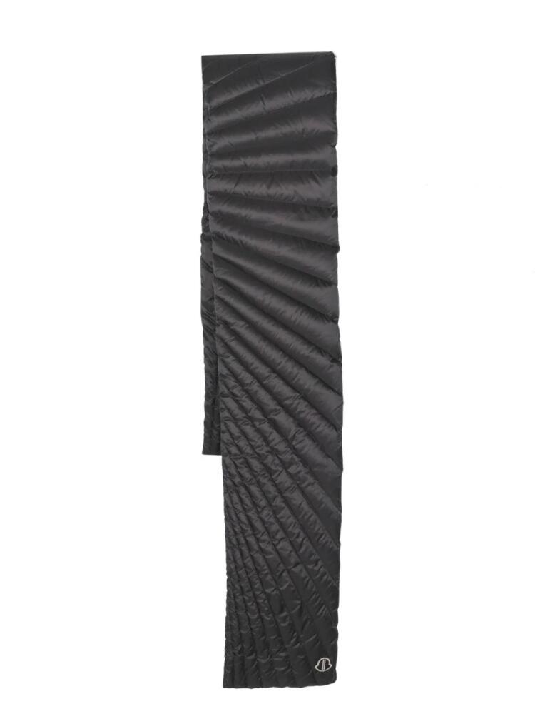 Rick Owens Radiance quilted scarf - Black Cover