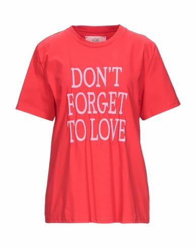 Alberta Ferretti Woman T-shirt Red Cotton Cover