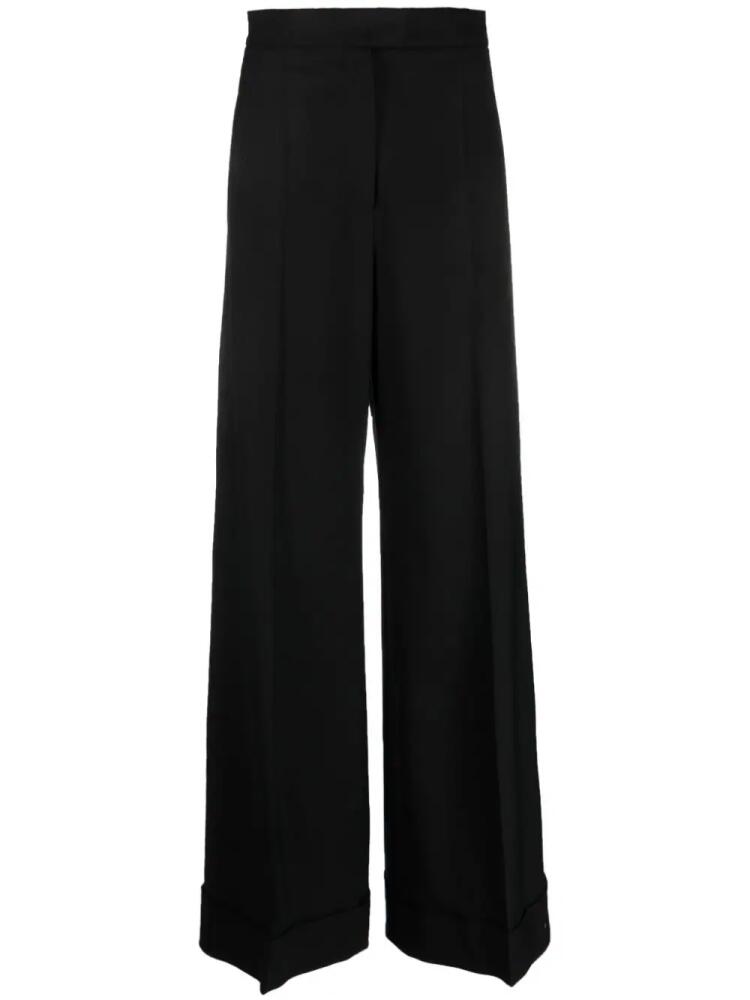 Moschino high-waisted wide-leg trousers - Black Cover