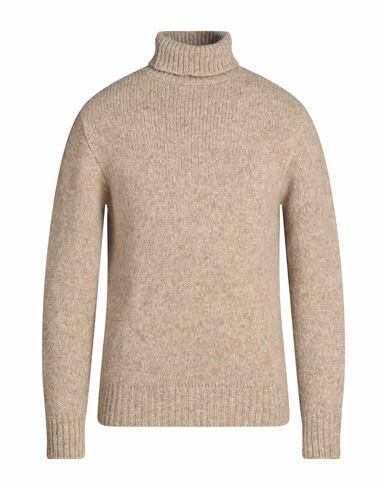 Doppiaa Man Turtleneck Beige Alpaca wool, Polyamide, Wool Cover