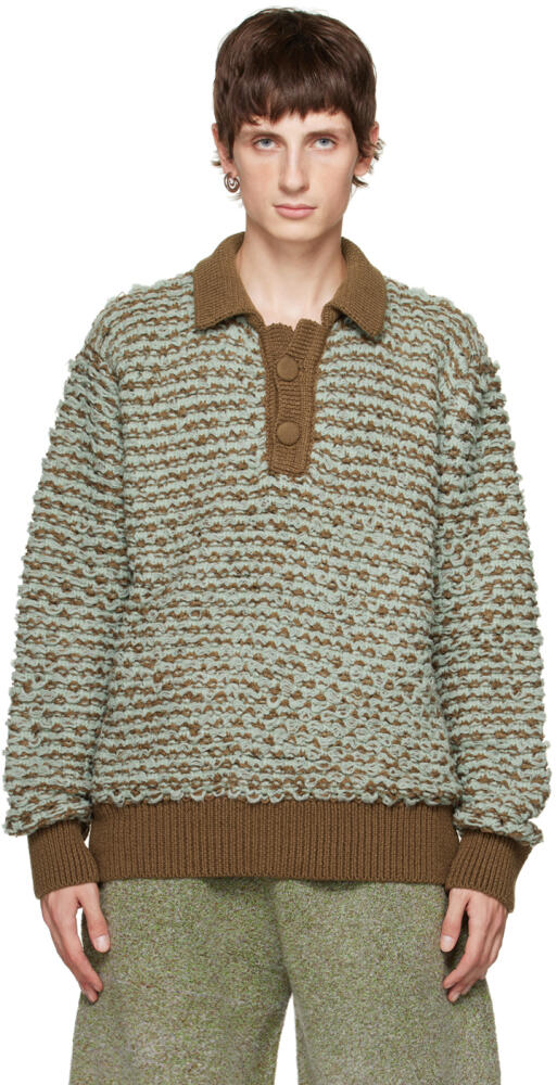 Isa Boulder Green & Beige Chunky Polo Cover