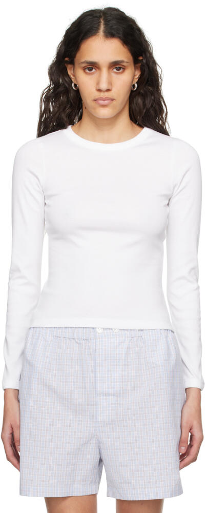 FLORE FLORE White Max Long Sleeve T-Shirt Cover