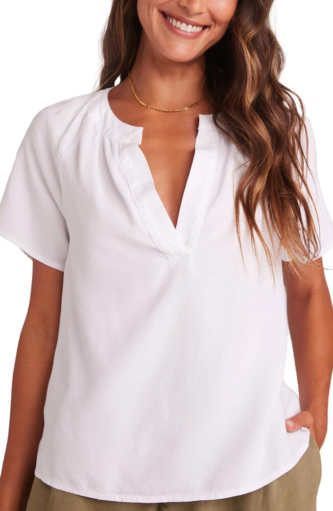 Bella Dahl Flowy Short Sleeve Top in White Cover