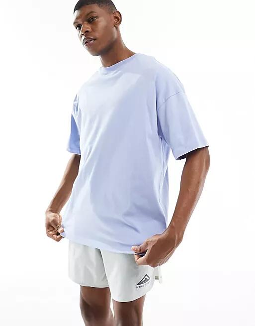 ASOS 4505 Icon oversized training T-shirt in light blue Cover