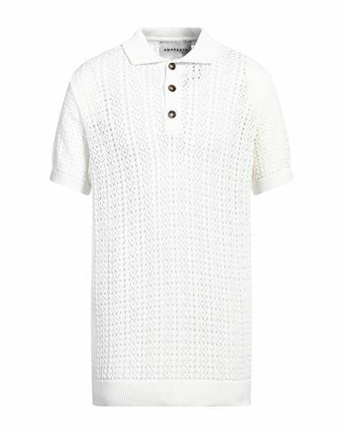 Amaranto Man Sweater White Cotton Cover