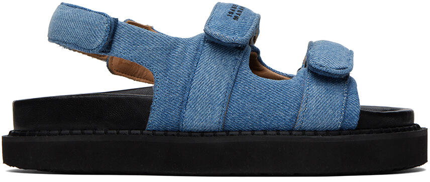 Isabel Marant Blue Madee Denim Sandals Cover