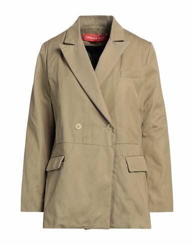 Virginia Bizzi Woman Blazer Khaki Cotton Cover