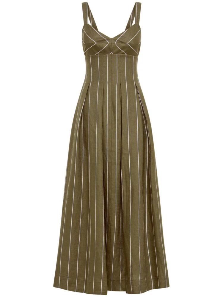 Nicholas Selene linen dress - Green Cover